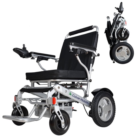 LEON Fauteuil Roulant Électrique Pliable Léger Motorisé Haut de Gamme 400 Lb Charge Max -500 W - 18 Miles