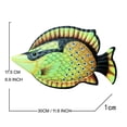 thumbnail image 3 of XZNGL Iron Fish Hanging Decoration Garden Home Crafts Decoration Fish Wall Hanging, 3 of 8