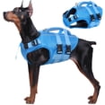 thumbnail image 1 of Kuoser Dog Life Jacket, Reflective and Adjustable Dog Life Vest for Small Medium Large Dogs Blue, L, 1 of 8