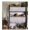 thumbnail image 2 of Lace Cafe Kitchen Ruffle Window Drape Valance Semi Transparent Voile Curtains Window Treatment, 2 of 9