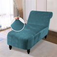 thumbnail image 2 of 2024 Velvet Armless Chaise Lounge Slipcover Stretch Sofa Slip Cover Furniture Protector, 2 of 8