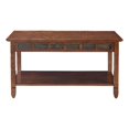 thumbnail image 1 of Leick Furniture Table Basse Rectangulaire en Bois Style Ardoise Rustique en Chêne Rustique, 1 of 6