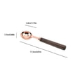 thumbnail image 4 of Feltree Measuring Spoons with Wooden Handle Food Grade Polished Surfaces Reusable Measuring Spoons Cooking Tool Measuring Spoons Rose, 4 of 7