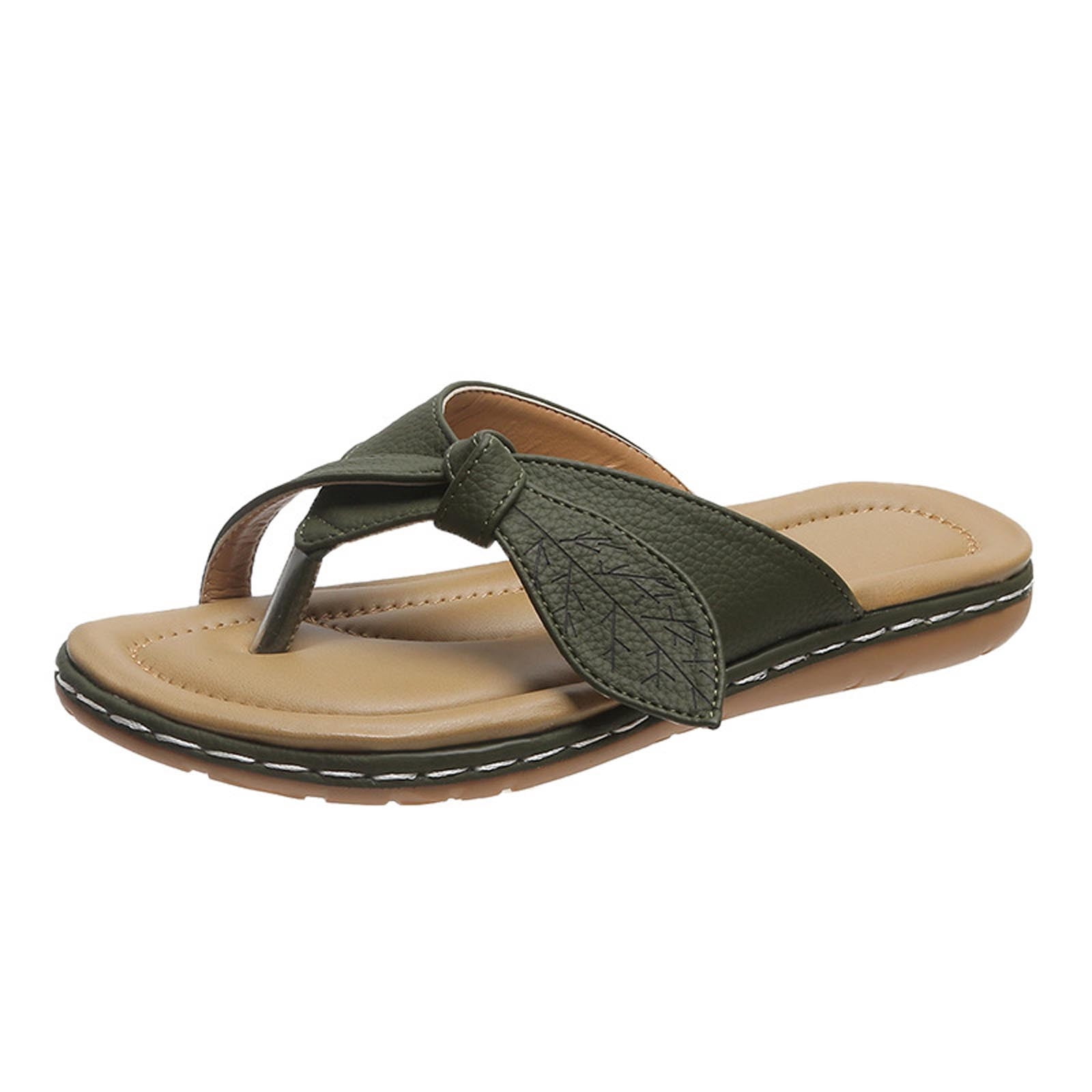 jovati Summer New Flat Flip Flops Womens Slippers