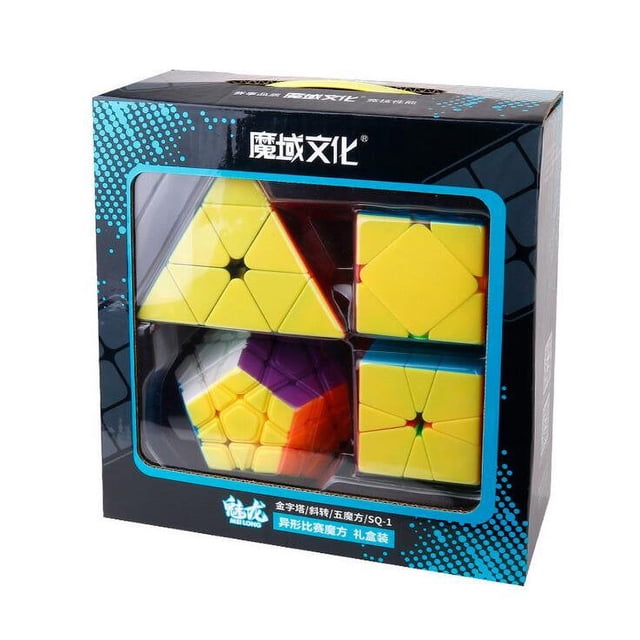 Ensemble de Jouets Cube 2x2 3x3 4x4 5x5 Casse-Tête Cube Magique