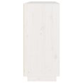 thumbnail image 4 of vidaXL Buffet Blanc 110x34x75 cm Pin Massif, 4 of 5
