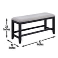 thumbnail image 4 of Steve Silver Banc de Comptoir en Bois au Charbon Frotté Yves, 4 of 6
