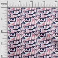 thumbnail image 1 of oneOone Tissu Polyester Lycra Carré & Triangle Imprimé Géométrique BTY 56 Pouces de Large, 1 of 1