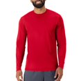 thumbnail image 2 of Hanes Mens Sport FreshIQ Cool DRI Long Sleeve Tee 2-Pack, M, Deep Red, 2 of 8