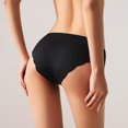 thumbnail image 5 of Women Underwear Brief Non-Trace Ice Silk Breathable Midwaist Solid Color 5PC, 5 of 5