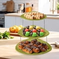 thumbnail image 2 of Baking Trays & Trays Party Tray 3 Tier Elegant Serving Tray With Minimal Storage Foldable Design For Sandwiches Cakes Cheese Meat, 2 of 8