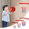 thumbnail image 2 of Hearth & Gear Jante de Basketball de Remplacement en Acier, Jante de Basketball Portable et Filet avec Vis, Panier de Basketball Robuste Résistant aux Intempéries pour Intérieur Extérieur, Jante de Basketball et Filet 60 X 60 cm, Lot de 12, 2 of 7