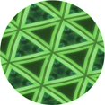 thumbnail image 1 of Ahgly Company Tapis de Zone Ronds d'Intérieur Lavables à la Machine, Style Transitionnel, Verts, 5 Pieds Rond, 1 of 7