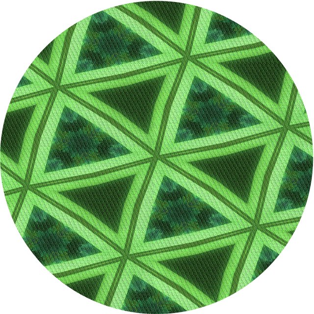Ahgly Company Tapis de Zone Ronds d'Intérieur Lavables à la Machine, Style Transitionnel, Verts, 5 Pieds Rond