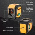 thumbnail image 4 of PREXISO Laser Level with Tripod, 65Ft Self Leveling Cross Line Laser Level, Green Line leveler Tool for Hanging Pictures, Home Renovation with LED Indicat, 4 of 7