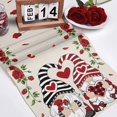 thumbnail image 5 of Saint-Valentin Mariage Rouge Drapeau de Table de la Saint-Valentin Déco Maison Nappe Imperméable Napperons de Fête de Mariage, 5 of 5