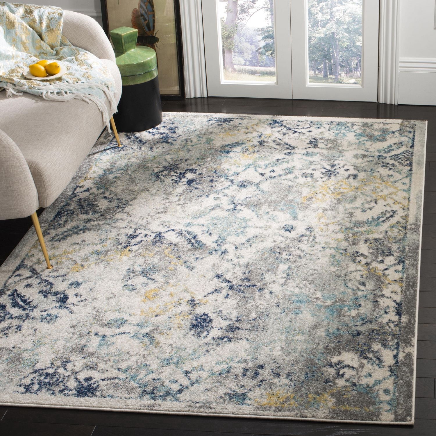 SAFAVIEH Madison Ognen Overdyed Geometric Area Rug
