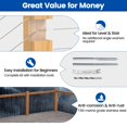 thumbnail image 3 of Muzata 120 Pack 1/8"" Cable Railing Hardware Kit Swage Lag Screws Left and Right Handed Thread for Wood Post T316 Stainless Steel Deck Cable Railing System 60 Pairs CK17, 3 of 5