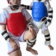 thumbnail image 4 of relayinert Protection Fiable Ensemble d'Uniforme de Taekwondo Qualité Professionnelle Confortable à Porter Plusieurs Tailles Rouge et Bleu Convient 130-15CM, 4 of 6