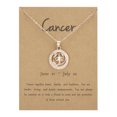 thumbnail image 1 of Jusqu'à 65 % de Réduction sur les Colliers SMihono pour Femmes Collier Douze Constellations Collier Clavicule Animal Rond Creux Or Rose, 1 of 1