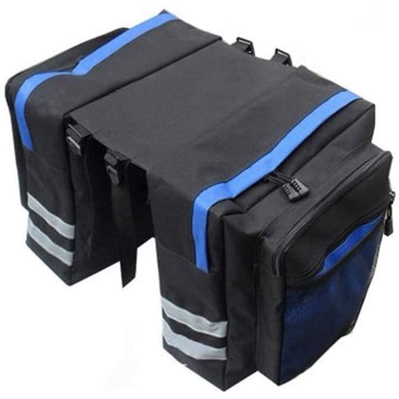 SURJDE Sac Bandoulière de Bicyclette Imperméable Sac de Coffre de Siège Arrière de Vélo Accessoires de Siège Arrière Porte-Bagages de Bicyclette avec Tige Extérieure Sac en Filet