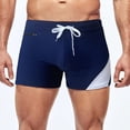 thumbnail image 2 of QATAINLAV Big Sale Days, Men's Casual Drawstring Swim Trunks Square Leg Swim Briefs Quick Dry Athletic Training Swimsuit Fashion Color Block Board Shorts Summer Beach Outfits Dark Blue M, 2 of 9