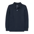 thumbnail image 1 of Unizone Uniforms Polo Piqué à Manches Longues pour Garçon (Très Grand, Marine), 1 of 5