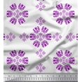 thumbnail image 1 of Soimoi Poly Georgette Fabric Damask Decorative Print Sewing Fabric Yard 42 Inch Wide, 1 of 3