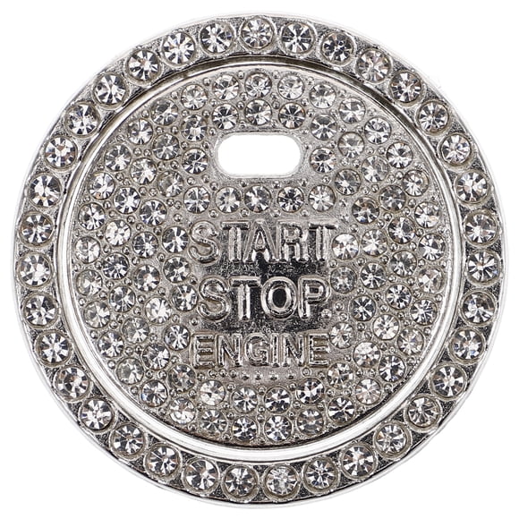 KAKOWELY car engine ring Bling Car Push Start Button Cover Sparkling Rhinestones Fully Button Decorative Cover Anti-Scratch Key Ignition Knob Bling Ring Car Accessories For Women