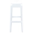 thumbnail image 2 of Compamia Fox 30" Polycarbonate Patio Bar Stool in Glossy White, 2 of 4