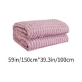 thumbnail image 3 of Imitation Rabbit Fleece Blanket,Double Layer,Thickened Solid Color,Office Nap Blanket,Comfortable,Home Decor,Warmth,Softness,Hypoallergenic,PENDANE,Purple, 3 of 6