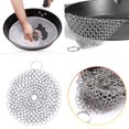 thumbnail image 1 of Chainmail Scrubber, Stainless Steel Chainmail Scrubber with Hanging Ring - Non-Stick Skillet & Bbq Grill Cleaner, Rust-Resistant & Durable, Round Pot Cookware Essential, Stainless Steel Pot Cleaner, 1 of 8