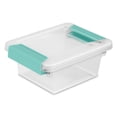 thumbnail image 1 of Sterilite Plastic Mini Clip Storage Box Container with Latch Lid, 18 Pack, 1 of 9
