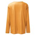 thumbnail image 5 of Timegard Womens Tops Long Sleeve Round Neck Solid Color Basic Tee Fall Casual Comfy Loose Tops Blouse, 5 of 5