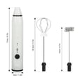 thumbnail image 1 of Mousseur à Lait, avec 2 Cappuccinos Réglables Acier Blanc Acier Inoxydable Vitesse Réglable Fabricant Usb 3 Vitesses 2 Inoxydable 2 Portatif Vitesse Acier 2 Portatif avec Vitesse Blanc 2 Blanc Ajustable, 1 of 6