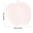 thumbnail image 3 of Apple Shape Plastic Plates - Dishwasher & Microwave Safe Reusable Lightweight Dinnerware for Kitchen/Camping, 3.35x3.15 Inches (White)​, 3 of 6
