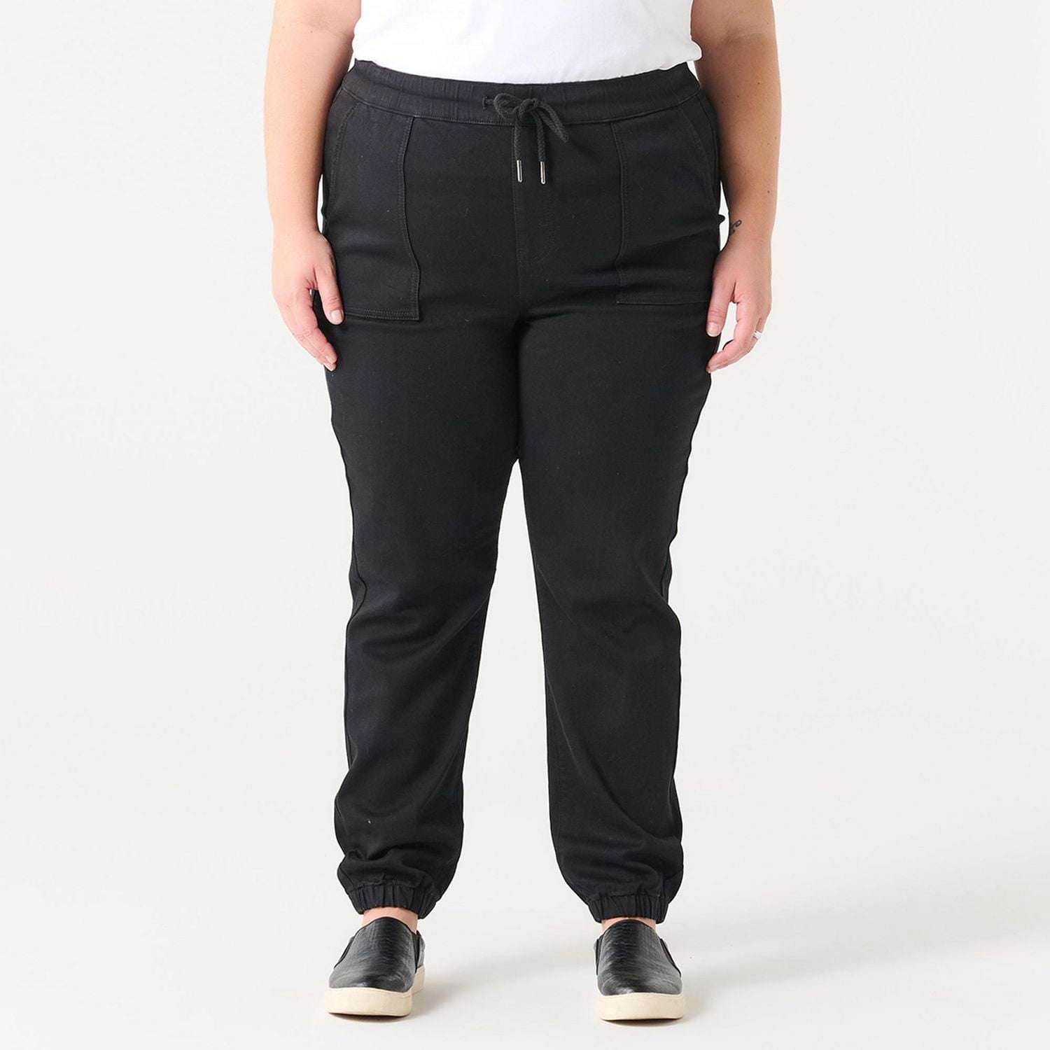 HIGH RISE DENIM JOGGER