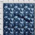 thumbnail image 3 of oneOone Cotton Silk Blue Fabric Abstract Sewing Craft Projects Fabric Prints By Yard 42 Inch Wide, 3 of 4