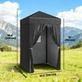 thumbnail image 3 of Outsunny 4x4 ft Compact Pop Up Canopy Tent, UPF50+ Portable Privacy Canopy, 3 of 10