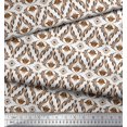 thumbnail image 2 of Soimoi Poly Georgette Fabric Ogee Damask Print Fabric by Yard 52 Inch Wide, 2 of 5