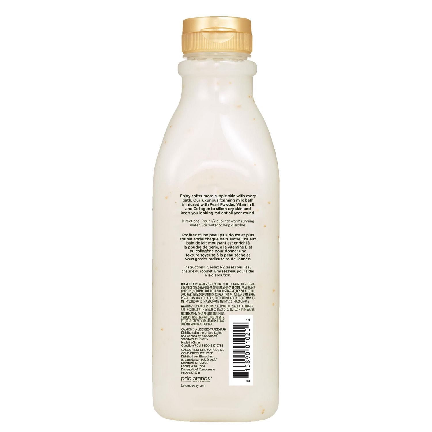 Calgon Bain de lait nourrissant pour une peau plus douce Ageless Bath, 26 fl oz