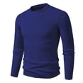 thumbnail image 1 of LIaqionyy Chandail pour Homme à Col Roulé, Chandail à Enfiler, Hauts Tricotés Automne Hiver, Chandail Chaud à Enfiler, Coupe Ajustée, Chandail de Base, M-3TG, 1 of 3