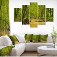 thumbnail image 1 of Creek in Wild Green Forest - Oversized Forest Canvas Artwork, 1 of 3