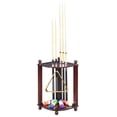 thumbnail image 2 of Hathaway Regent Corner Floor Mahogany Finish Cue Rack, 2 of 6