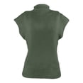 thumbnail image 4 of Womens Mock Neck Sleeveless Sweater Vest - Lightweight Ribbed Knit, Casual Summer Short Cap Sleeve Pullover Tank Tops - Versatile for Daily & Work Occasions, 4 of 6