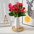 thumbnail image 1 of EGNMCR Home Decor, Room Decor, Fall Decor High-end Artificial Flowers Flower 6 Forks 18 Heads Artificial Flowers Home Decoration Plastic Flowers False Tulip, 1 of 6
