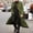 K-Green, variant on Men's Autumn and Winter Lined Windbreaker Long Trench Coat Double Wool Coat Men Breasted Coats Belt Loose Windbreaker Rain Jacket Men Jacket