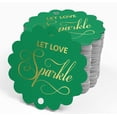 thumbnail image 4 of Inkdotpot Let Love Sparkle Wedding Bottle Tag Real Gold Foil Favor Hang Tags Pack Of 50, 4 of 6