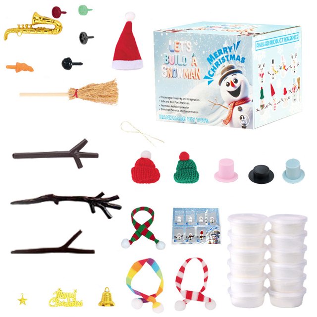 Hearth & Gear Snowman Craft For Kids DIY Holiday Art Project Winter Activity With For Children Making Diy Crafts for Kids Ages 8-12 Diy Crafts for Girls Diy Crafts for Adults Photography Diy Crafts