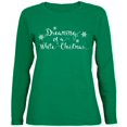 thumbnail image 1 of Rêver d'Un T-Shirt Blanc à Manches Longues pour Femmes de Noël, 1 of 1